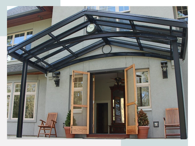 Козырьки металлические в Обнинске