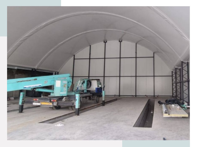 Внутреннее оснащение ангаров в Обнинске