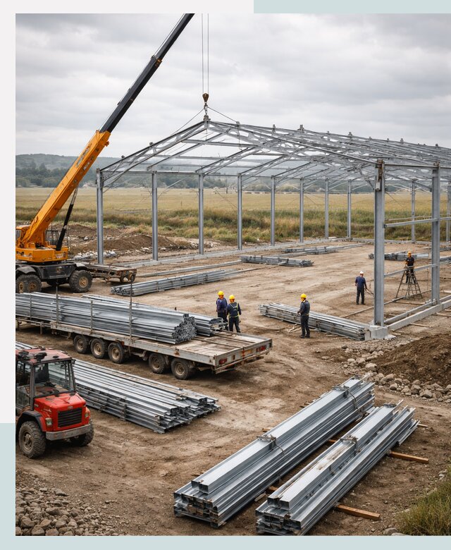 Строительство ангаров для сельхозтехники в Обнинске под ключ