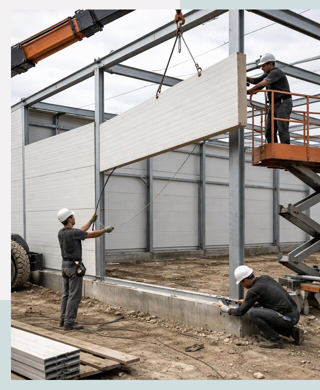 Строительство складов из сэндвич панелей в Обнинске под ключ